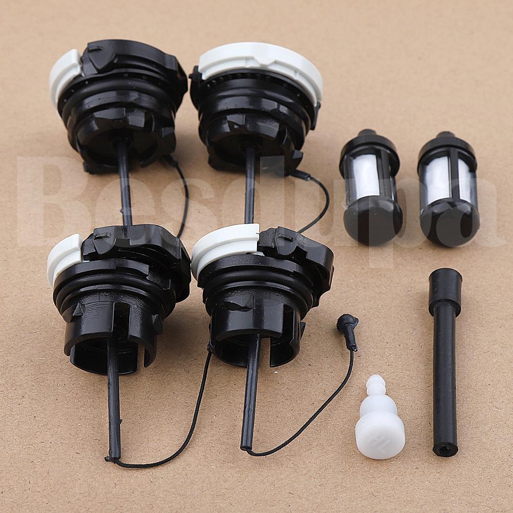 2 sets Gas Fuel Oil Cap For Chainsaw Stihl MS171 MS181 MS200 MS210 MS200T MS211 MS192 MS192T MS230 MS240 MS250 MS260 MS340 MS360