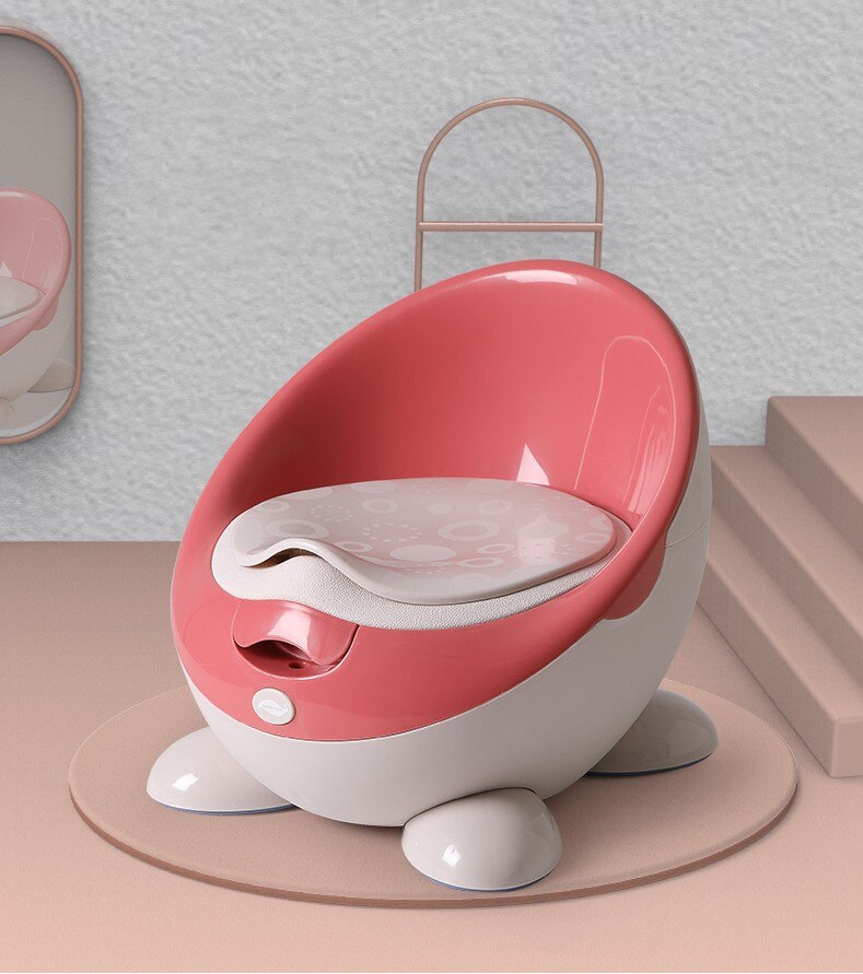 Large Baby Toddler Toilet Training Seat Potty Egg Style Kids Child Toilet Potty Seat 2 Colors: Pink