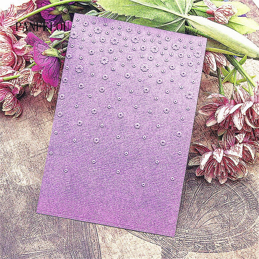 plastic clock template small flower craft card making paper card album wedding decoration Embossing folders