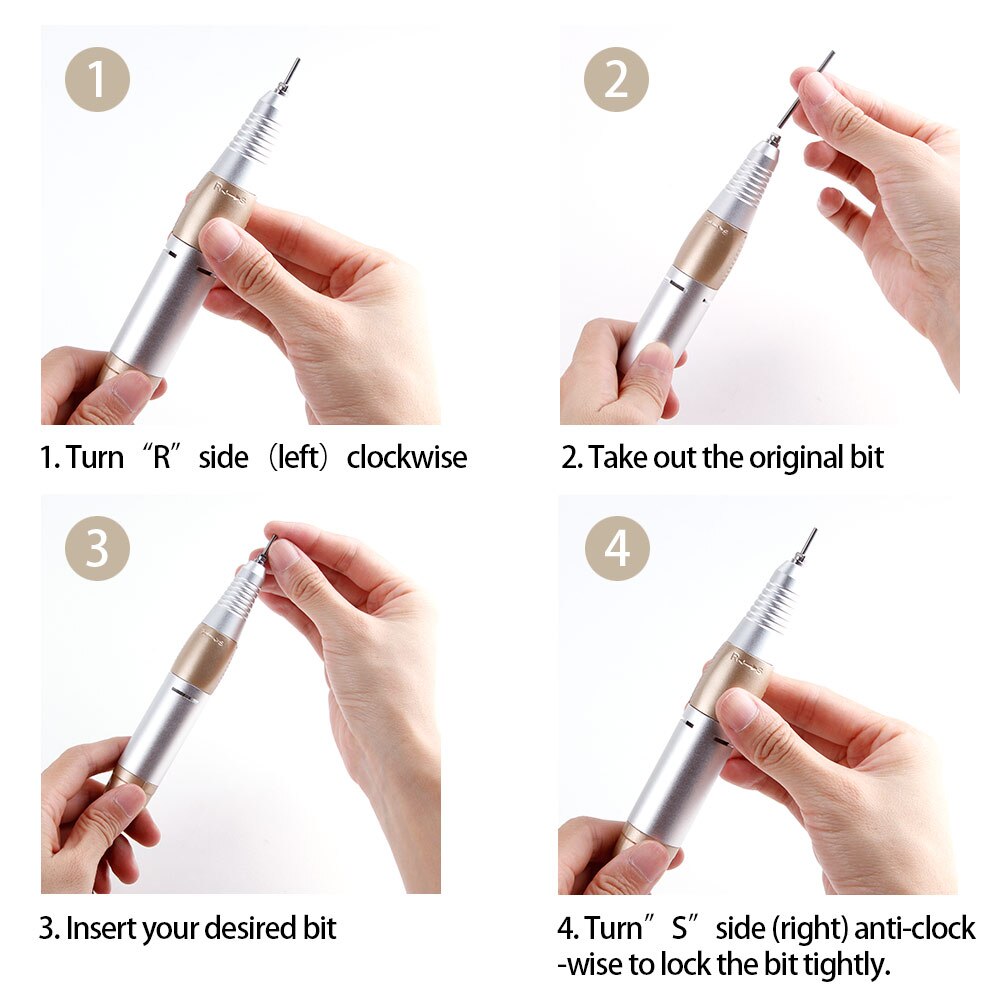 35000RPM Electric Manicure Machine Set Nail Drill Bits Milling Machine For Pedicure Apparatus Diamond Cutters Gel Polish Remover