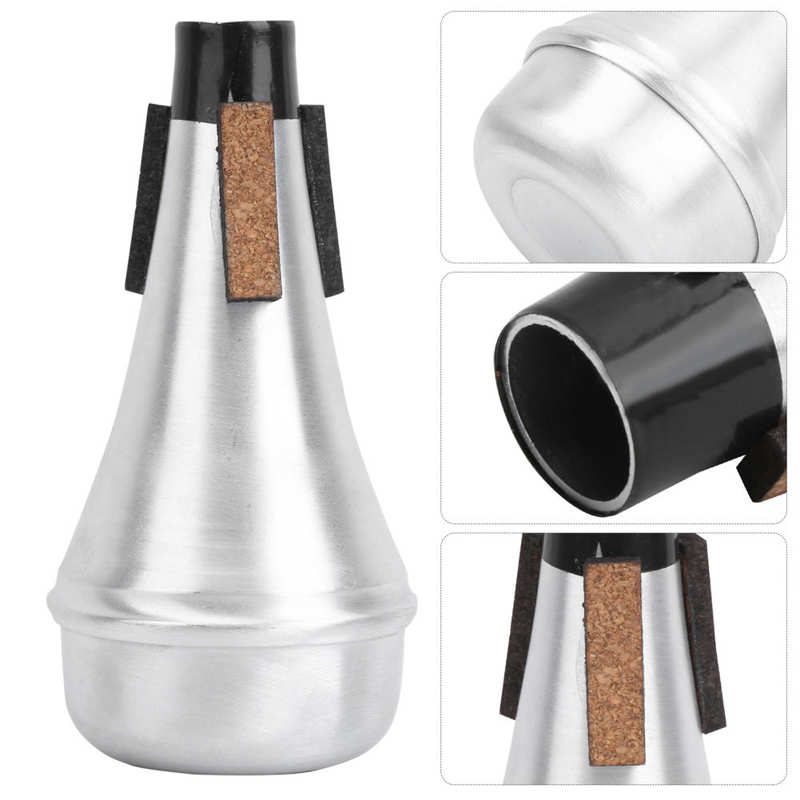 Gemakkelijk mee te nemen, roest nooit, trompet rechte demper, handig te gebruiken trompetdemper voor instrumentliefhebbers en beginners