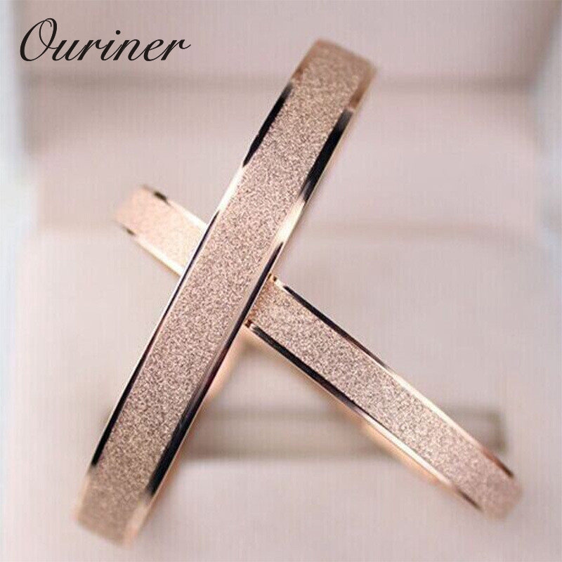 Schmuck Luxus Liebe Gold Armbänder & Armreifen Sandähnliche Matt Armbänder Für Frauen Männer Paar Kühlen Schmuck K0061