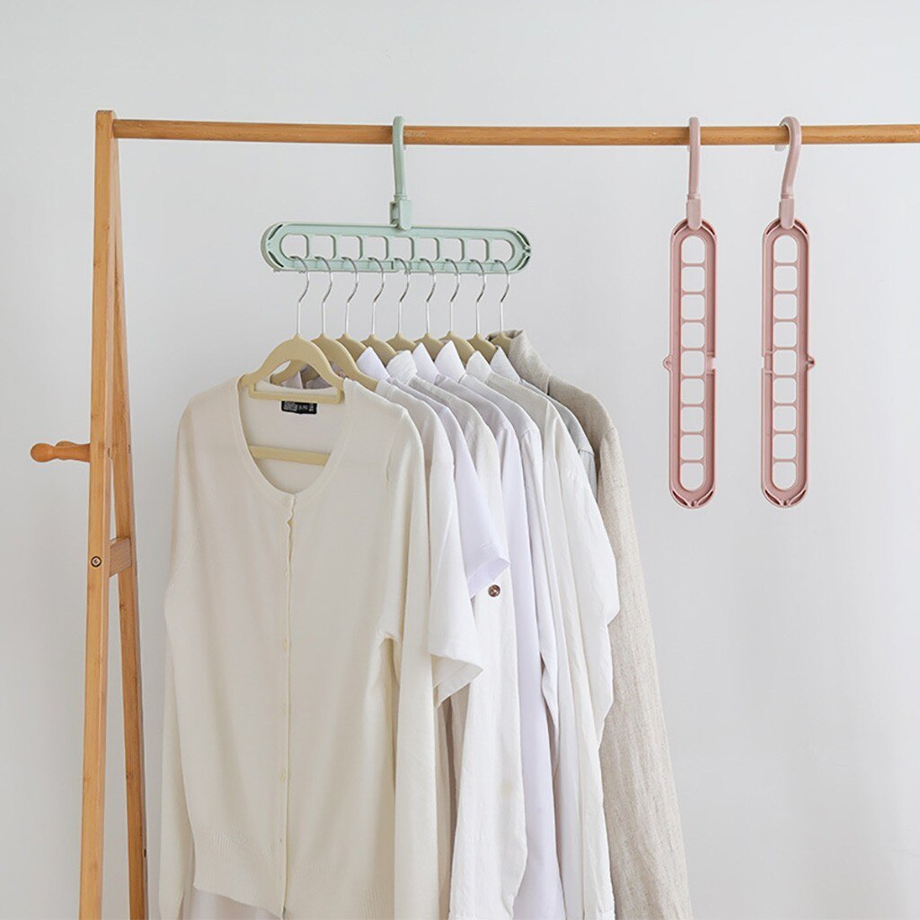 4 Magic Multi-port Support Hangers for Clothes Drying Racks Multifunction Plastic Clothes Rack Drying Hanger Storage Hangers