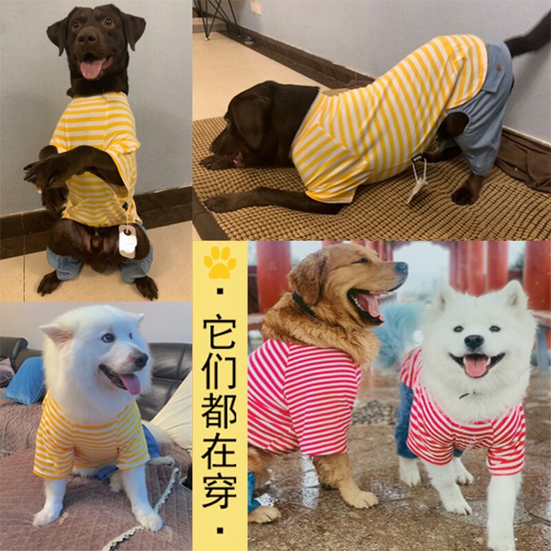 Large Dog Pajamas Stretch Big Dog Clothes Jumpsuit Pyjama Samoyed Husky Labrador Golden Retriever Clothing Sleepwear Costume