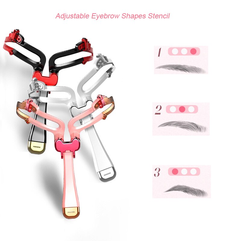 Pochoir réglable pour sourcils, 1 pièce, modèle de définition de sourcils, carte de maquillage, outils de style, accessoires,