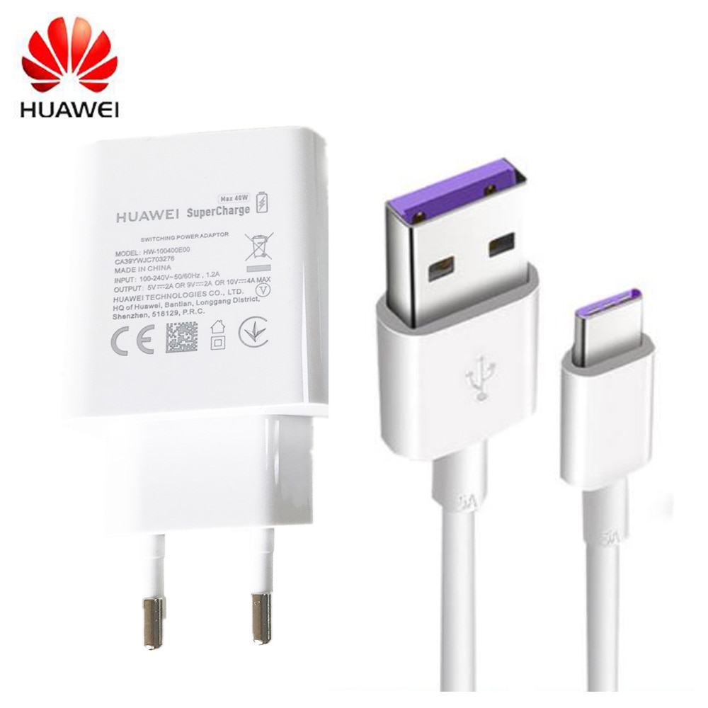 Huawei Charger Originele Eu Ons 40W Supercharge Power Adapter 5A Usb Type C Kabel Voor Mate 30 Pro 30RS nova 7 7pro 7SE P30 P40 Pro