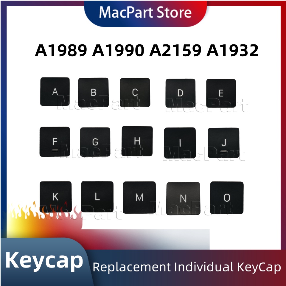 A1989 A2159 A1990 A1932 Keyboard keys keycap for Macbook Pro Retina laptop A-O key cap Brand US/UK Layout