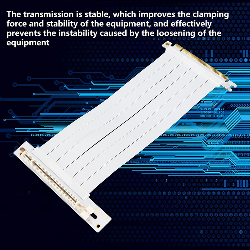 PCI-E X16 3.0 Extender Riser Cable, Pcie Extension Cable 20 Cm 128 Gbps High Speed PCI Express Interface Adapter