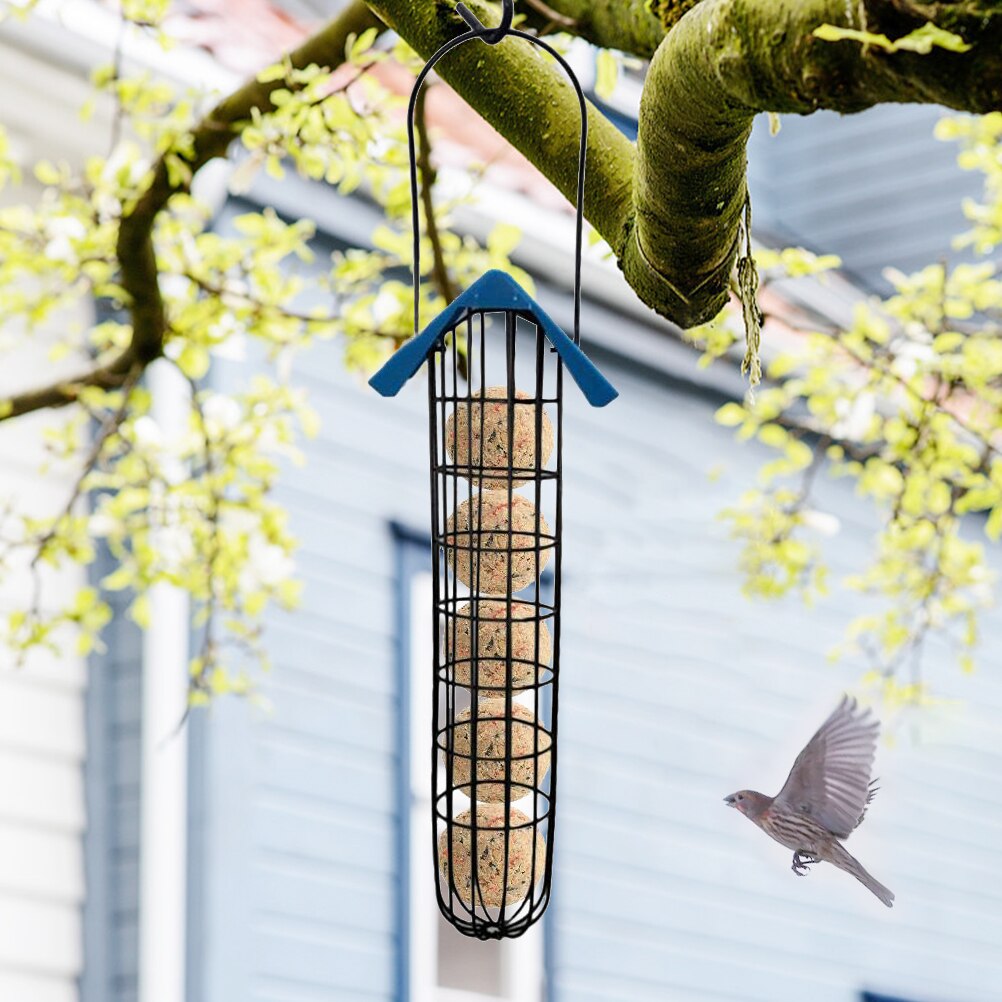 Outdoor Bird Feeder Fat Ball Food Dispenser Wild Bird Hanging Feeder Holder Feeder Garden Bird Supplies