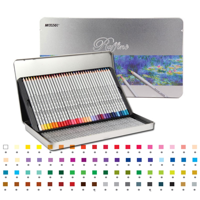 72 Kleuren Olie Kleur Potlood Raffine Fine Art Lapis De Cor Professionele Pastille Gekleurde Schetsen Tekening Potloden