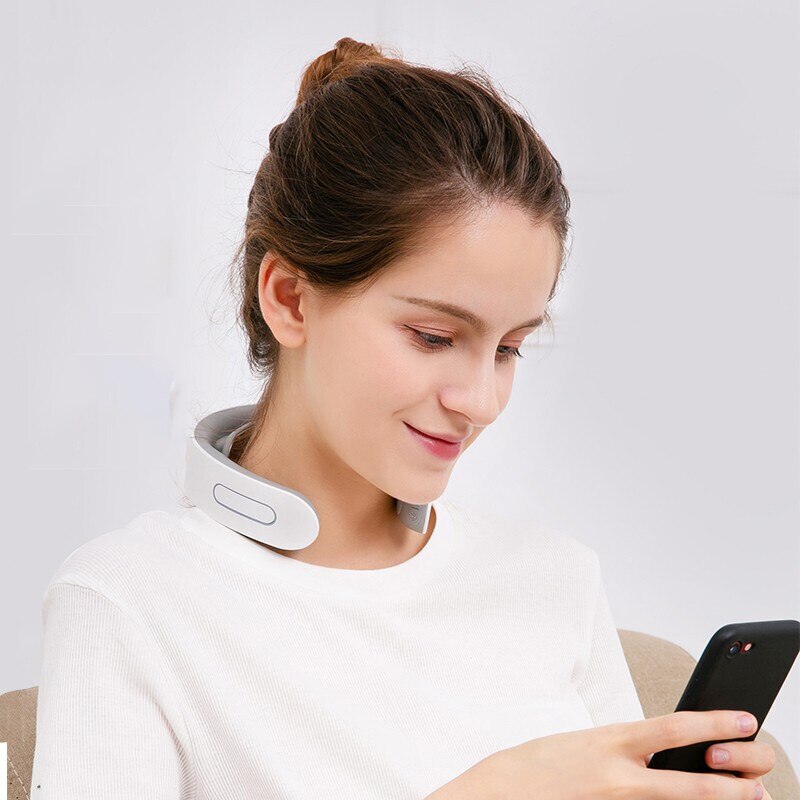 Masajeador eléctrico Shiatsu con forma de U de KONKA para espalda, cuello, hombro, cuerpo, masaje infrarrojo para coche/masajeador casero con caja de