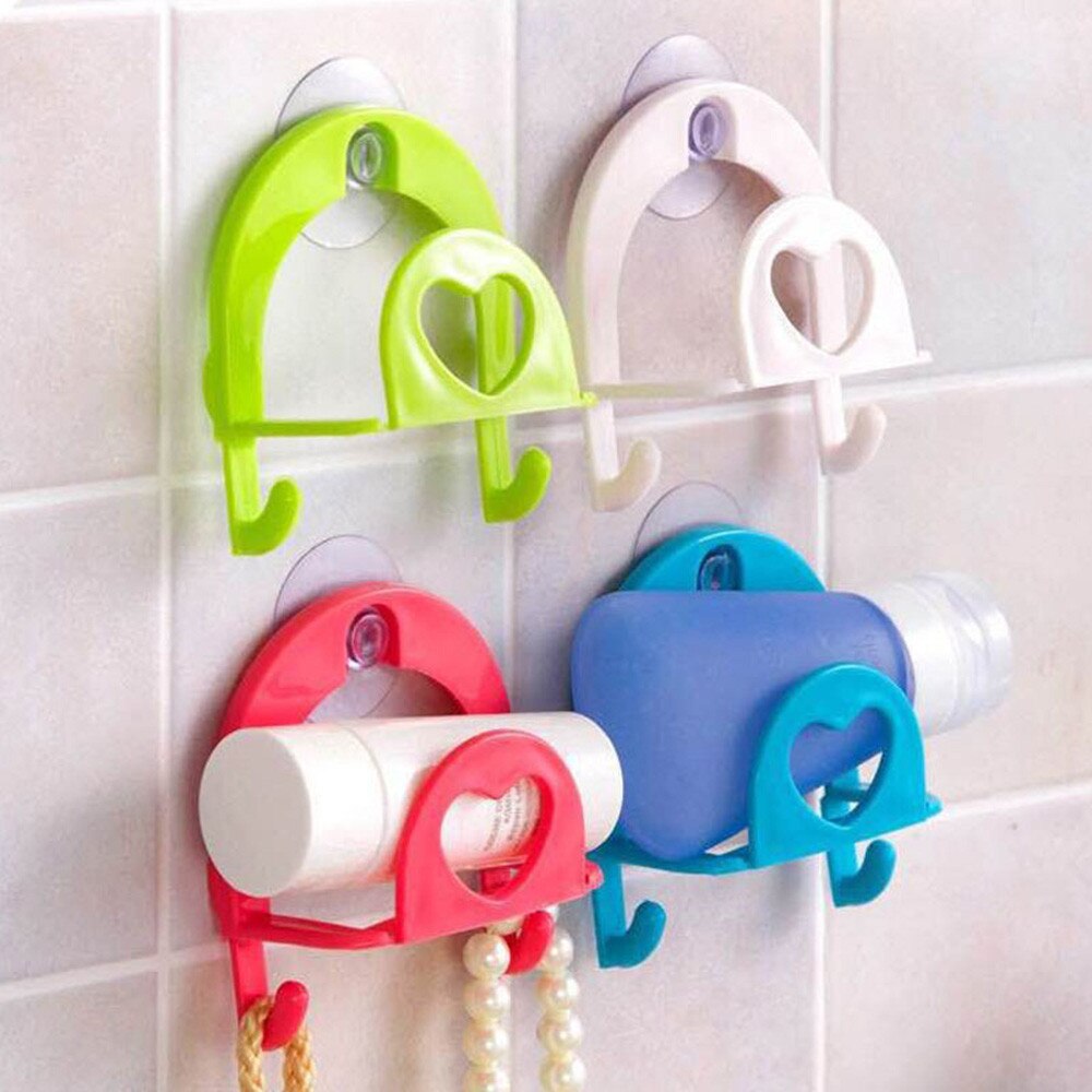 Cute Practical Sponge Holder Suction Cup Convenient Home Kitchen Holder Kit Tools Gadget Bathroom Decor Grocery Rack#30