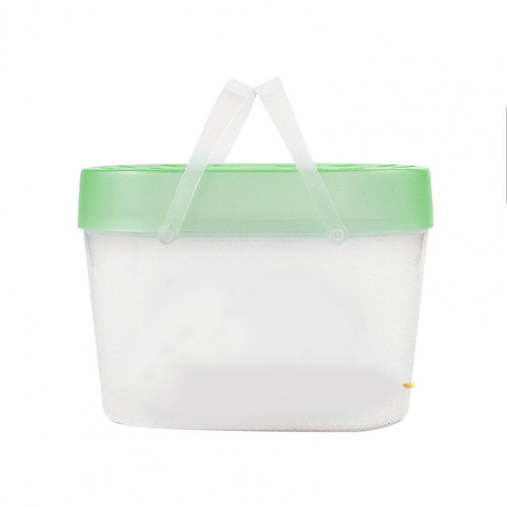 Eco-friendly Universal with Handle Fish Breeding Isolation Travel Box Aquarium Supplies Reptile Carrier Small Pet Crate:  Green S