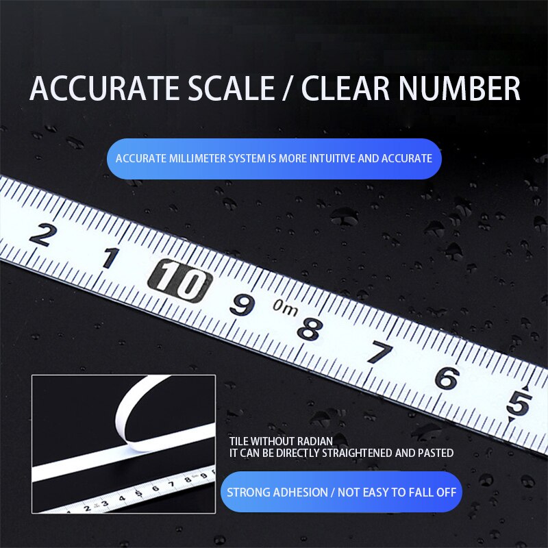 Miter Track Tape Measure Self Adhesive Metric Steel Ruler Miter Saw Scale For T-track Router Table Saw Band Saw Woodworking Tool