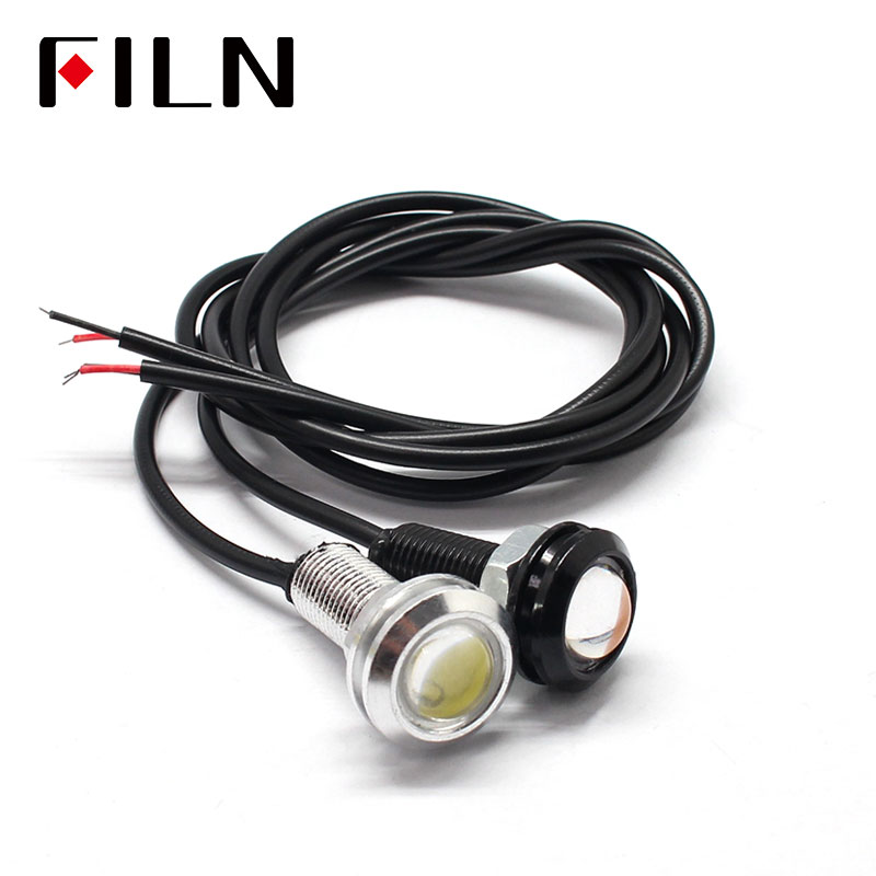 Bil led glödlampa cob blinkers dimma varselljus drl 12v strålkastare backljus parkering auto lampa 18mm 1.5w super ljus