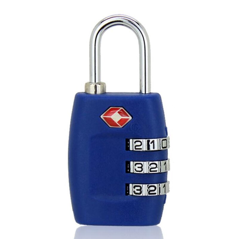 Master Lock Pc Lock Tsa Sloten Smart Combinatie Voor Travel Bagage Koffer Anti-Diefstal Code Hangslot Custom Sluizen: blue
