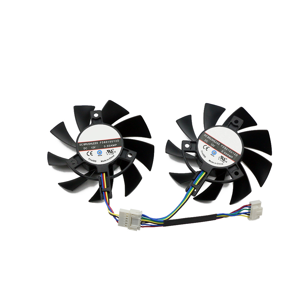 75MM FD8015U12D 6Pin,Graphics Card Cooling Fan,For ASUS RTX 2060 GTX 1660 1660Ti TUF GAMING OC,Replace T128015BU