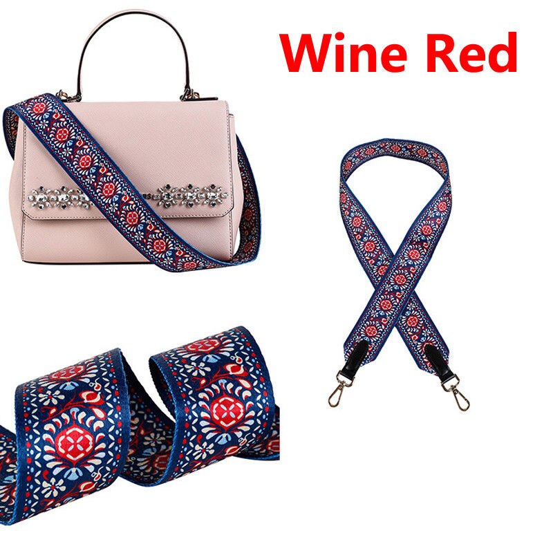 Handle Satchel Replacement Handbag Bag Strap Crossbody Shoulder Wallet Purse: Wine Red