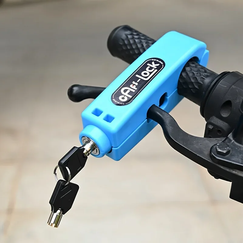 Mini Electric Vehicle Bike Anti-Theft Lock Set Bicycle Brake Handlebar Grip Cycling Horn Throttle Lock for Scooter Motorcycle