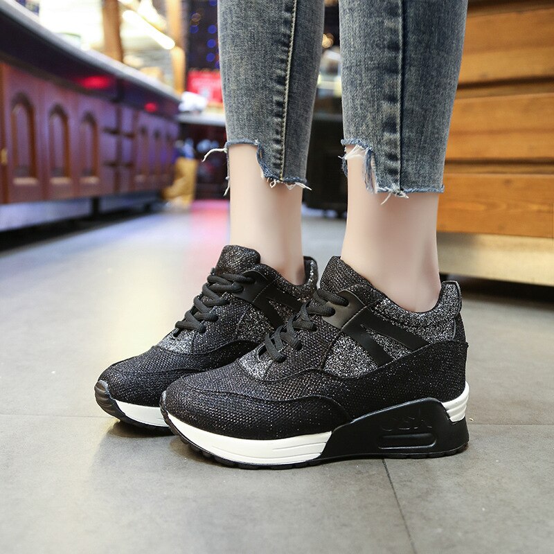 Vrouwen Schoenen Vrouwen Zware Bodem Lift Schoenen Mode Wilde Kussen Outdoor Platform Toename Schoenen J6-03