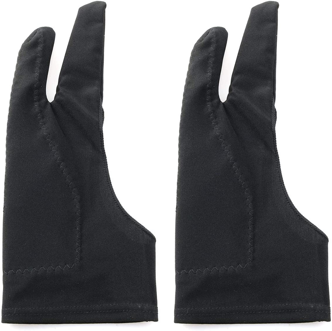 Gants de dessin à rejet de paume, 2 pièces, pour artistes, pour stylo, affichage, papier, peinture artistique, croquis, tablette graphique iPad: S