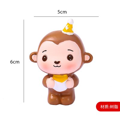 Woodland Animals Cake Topper Autumn Forest Cake Decor Jungle Safari Birthday Party Decor Happy Birthday Party Decor Kids Boys: Olive