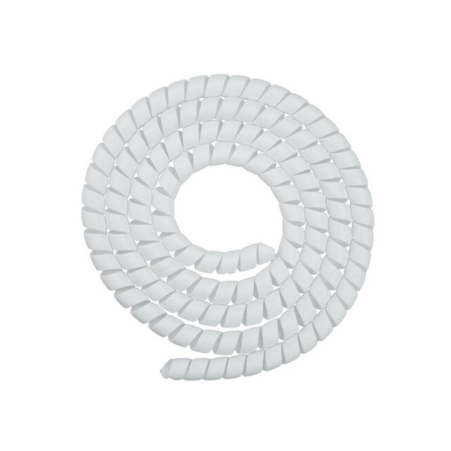 1M ligne organisateur tuyau Protection spirale enroulement câble fil protecteur couverture Tube adapté pour XIAOMI M365/PRO Scooters électriques: WHITE