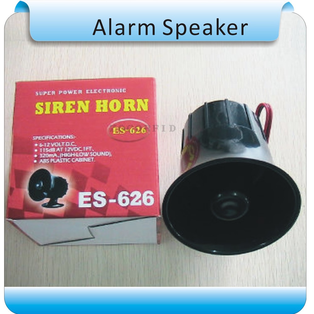 ES-626 Small Alarm Speaker for Home Siren Security 120 dB Alarm Sound F2114A