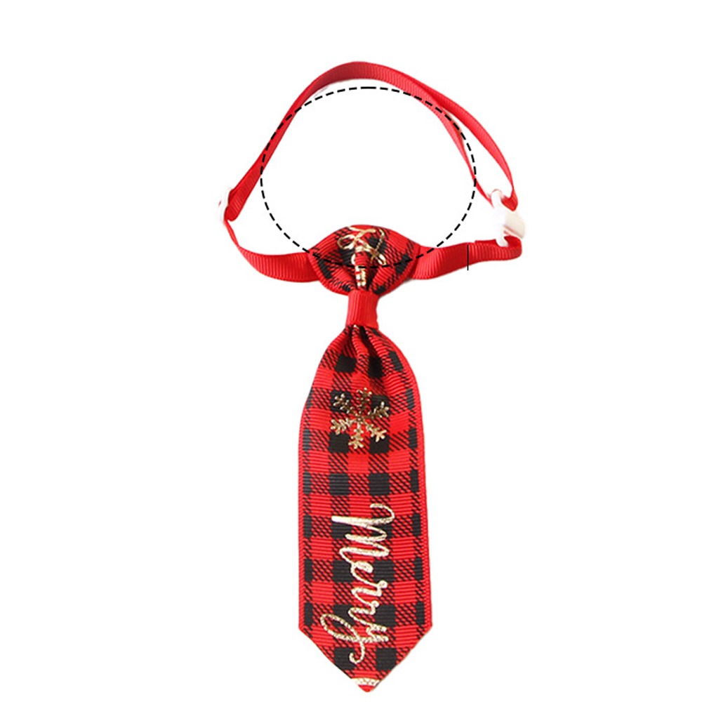 Abbigliamento per animali domestici Simpatico cravatta natalizia per cani Papillon decorativo regolabile per cani Costume Papillon per animali domestici Collare Celebrazione natalizia: Black