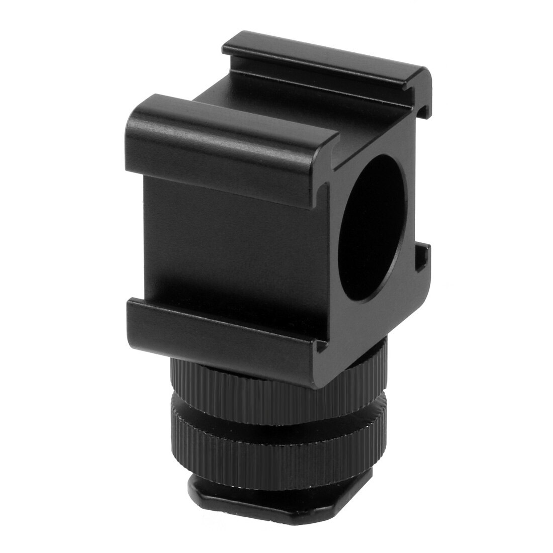 Three Head Cold Shoe Extend Connector Microphone Monitor Stand Holder Metal On-Camera Mount Shoe Adapter for Video LED Light