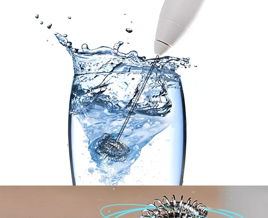 Agitador eléctrico de espuma de leche, batidor de café inalámbrico, batidor de huevos de mano, agitador de espuma de capuchino, herramientas de cocina portátiles USB, Espumador
