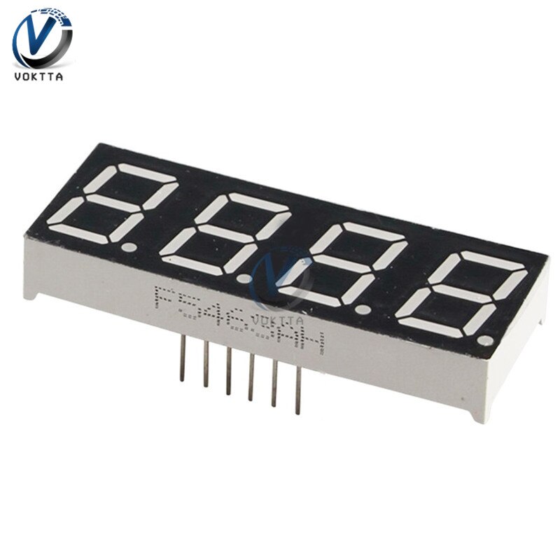 0.56 Inch 7 Segment LED display 1 bit / 2 bit / 4 Bit Time Digital Tube Red Common Cathode Display Digital Display Tube AS: 4 bit red cathode
