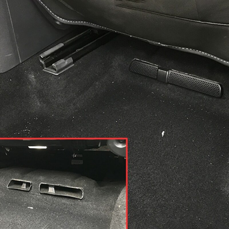 2pc bilers luftudtagsdæksel til skoda kodiaq bagsæde under bilens bagsæde klimaventilationsdæksel
