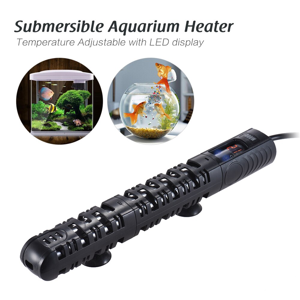 Neue 50/ 100/300/500W Aquarium Heizung Tauch Haustier Fisch Panzer Wasser Heizstab Temperatur Einstellbar mit LED-anzeige