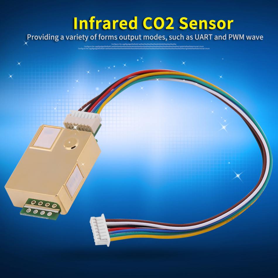 Modul mh -z19 infrarød  co2 sensor til  co2 monitor mh  - z19 c02 gassensor kuldioxid indendørs luftmonitor