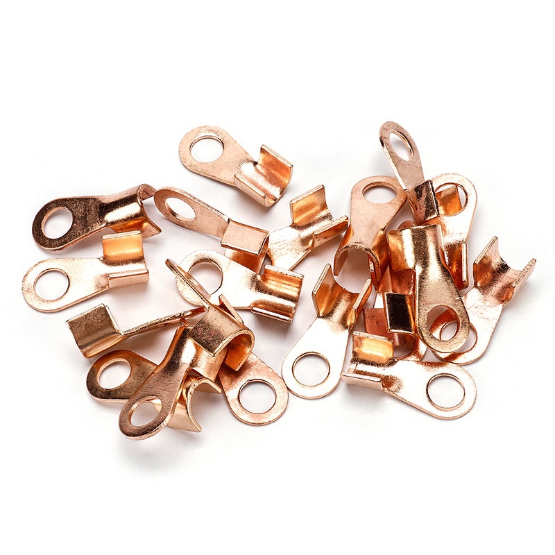 Open Barrel Copper Ring Lug battery Terminals Wire Crimp Connector OT 3A 10A 20A 30A 40A 50A 60A 80A 100A