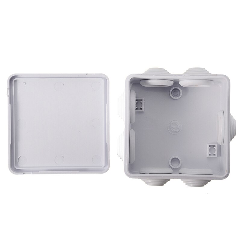 1PC IP55 Waterproof Dustproof Junction Box Universal Electrical White PVC Plastic Boxes 85 x 85 x 50mm
