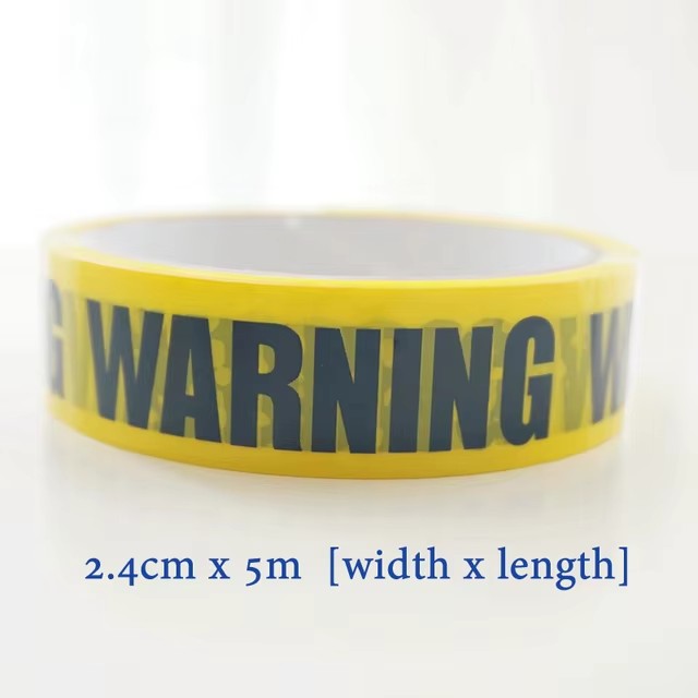 1/Roll 24Mm * 25M Waarschuwingstape Gevaar Waarschuwing Fragiele Barrière Herinneren Diy Sticker Werk Veiligheid Plakband Voor Winkelcentrum Winkel School: Oranje
