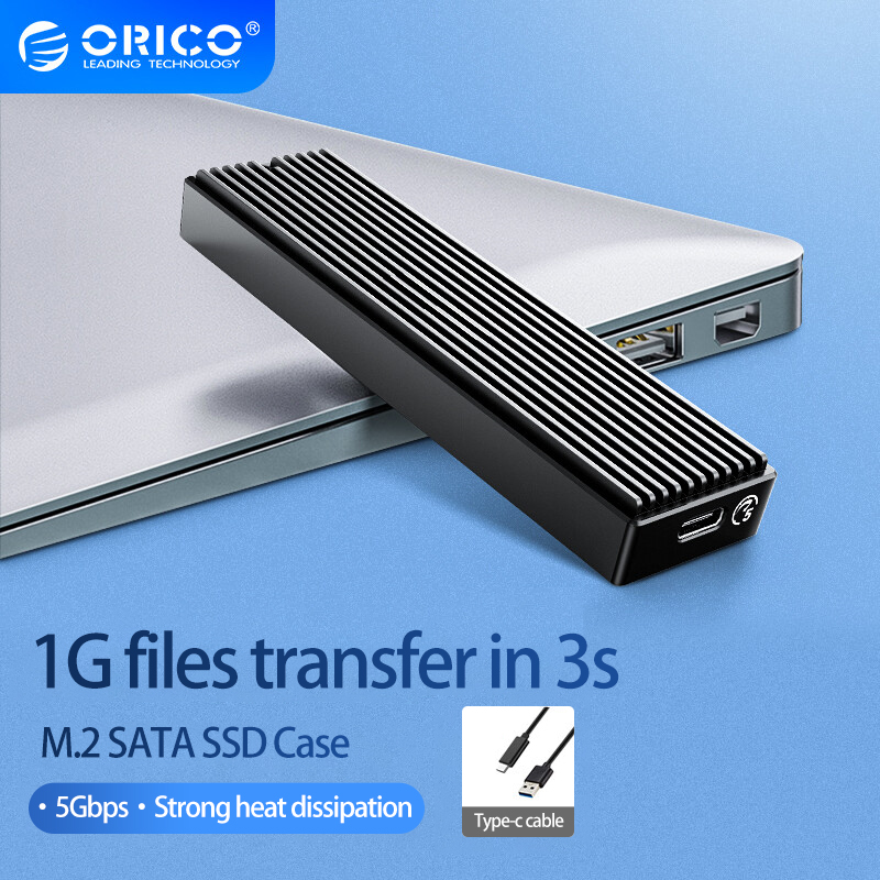 ORICO M.2 SATA Enclosure,M2 SATA NGFF USB Case,5Gbps M2 SATA SSD Case, 5Gbps NGFF SATA SSD box For 2230/2242/2260/2280 m2 SSD: Default Title