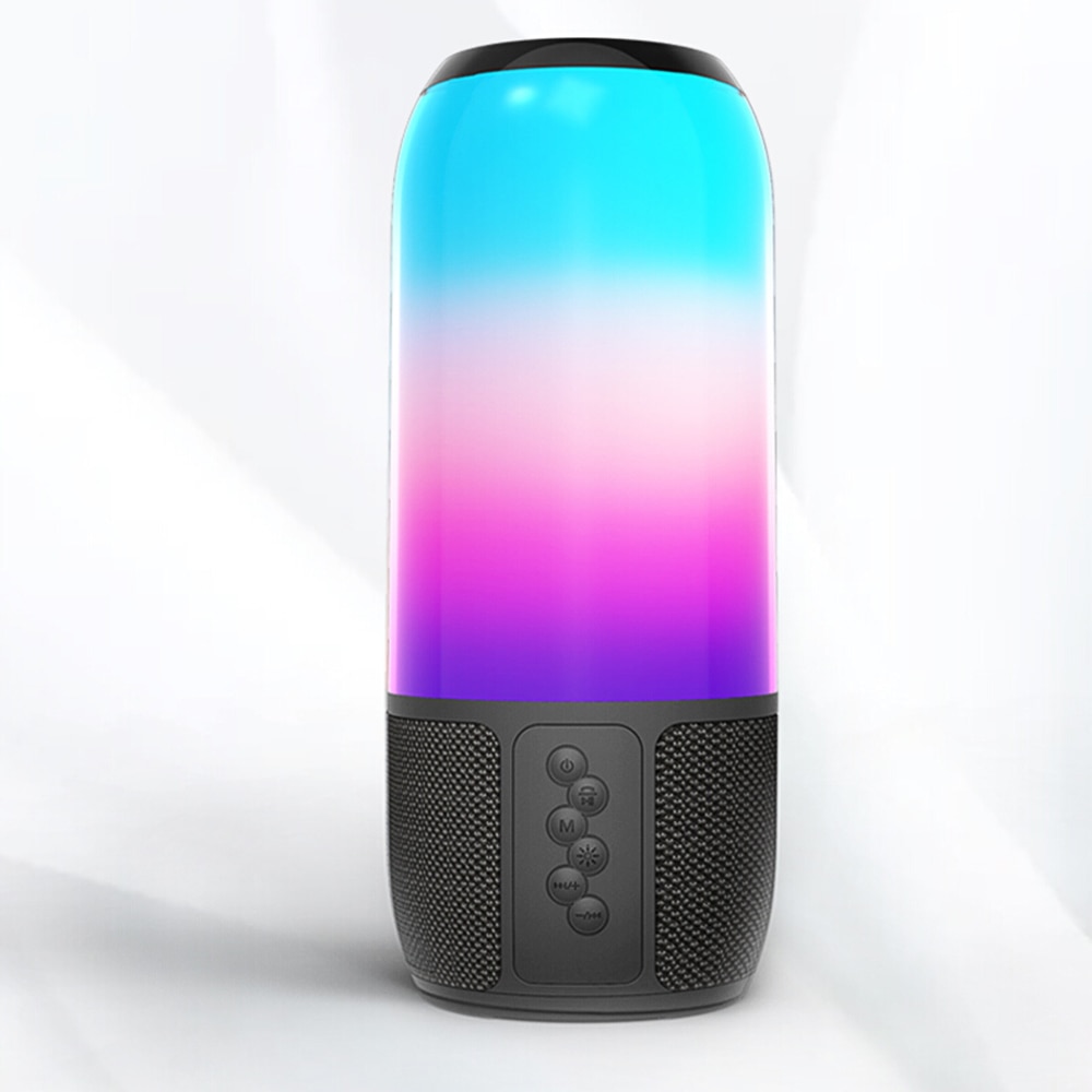 Draadloze Speaker Bluetooth Speaker Draagbare Outdoor Geluid Kolom Waterdichte Subwoofer Kleurrijke Luidspreker Met Led Licht