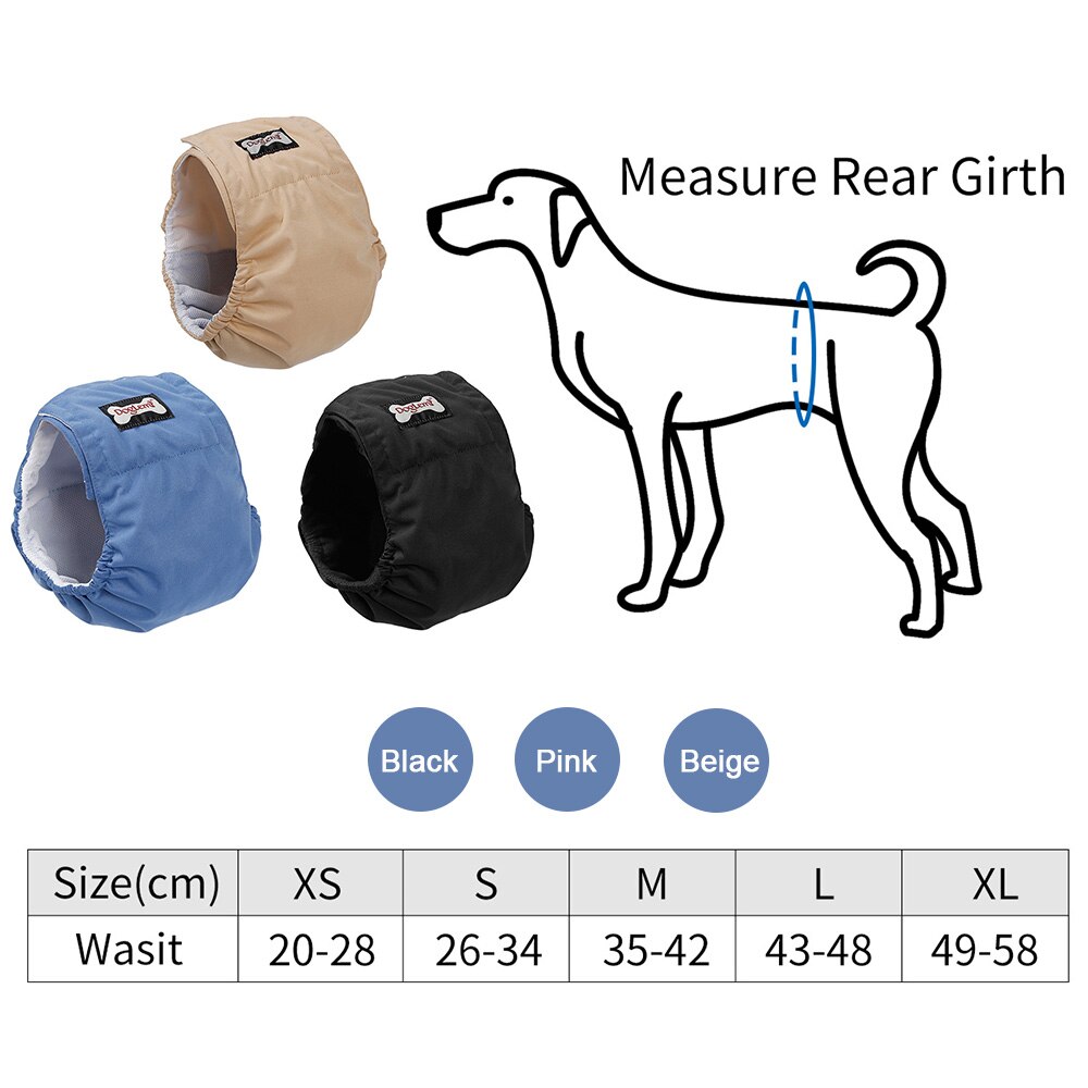Washable Male Dog Belly Band Wrap Waterproof Pet dog harnes Diaper Toilet Training Dog Physiological Pant