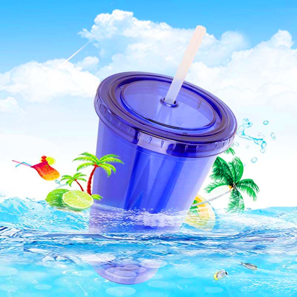 Stro Cup Lovertjes Glitter Cup Kleurrijke Koffie Sap Stro Mok Eenvoudige Plastic Bodem Outdoor Draagbare Cup