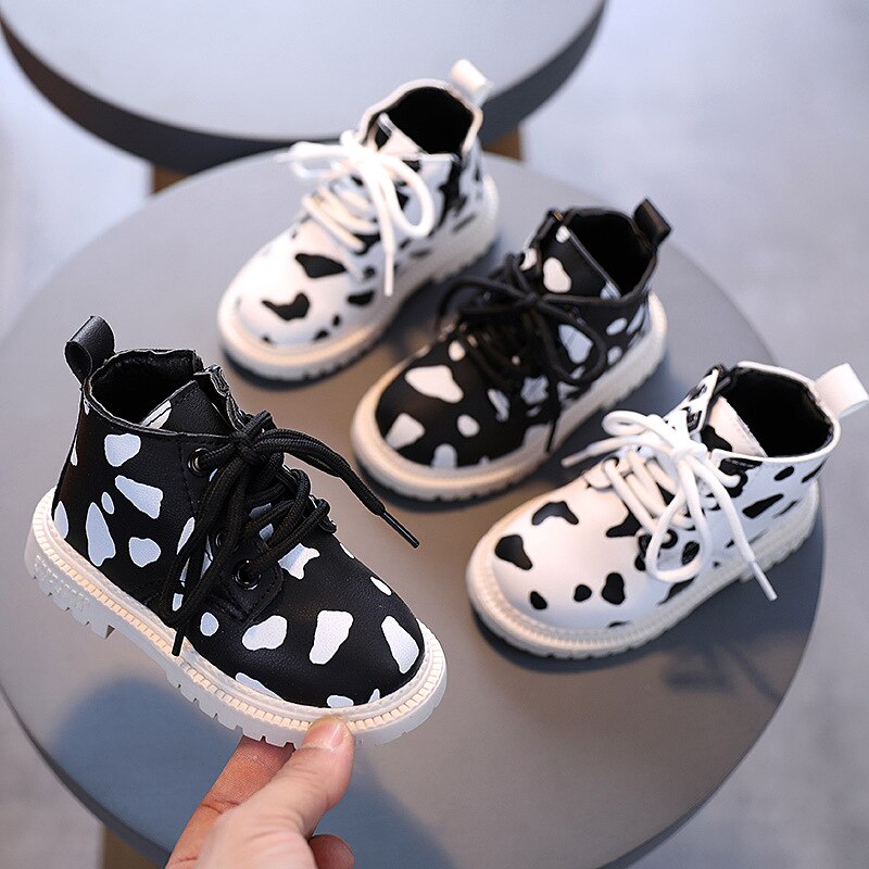 Kinder martin laarzen herfst winter jongens meisjes zachte zool enkele laars baby korte laarzen platte kinderschoenen  e66