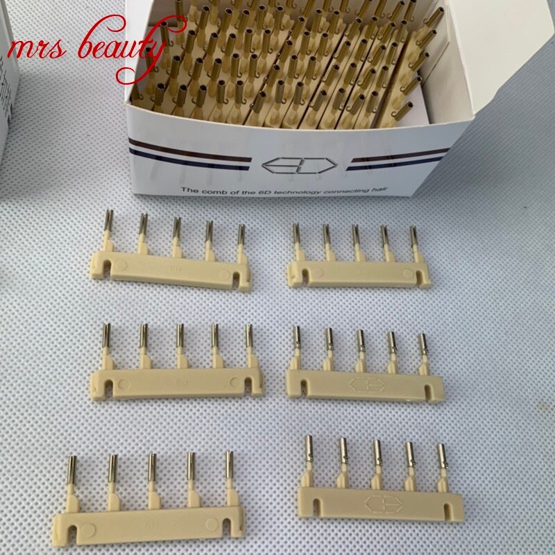 6D hair extension machine 6D-2 hair comb Blonde color make sure hair can be re-apply necessary 6D hair tools: Default Title