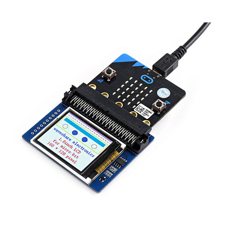 Scheda di espansione Micro:bit con schermo LCD colorato da 1.8 &quot;160x128 supporto Monitor Microbit SPI colore 65K