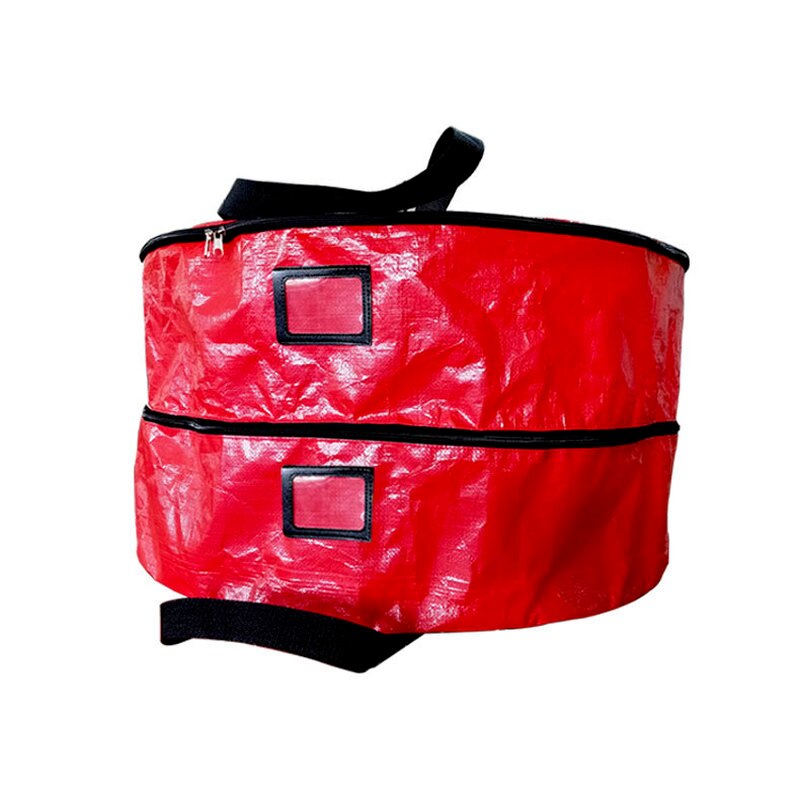 1Pc Doppel Schicht Lagerung Tasche Weihnachten Kranz Abdeckung Schützen Wasserdichte Große-kapazität Decke Kleidung Ornament Organisieren Werkzeuge
