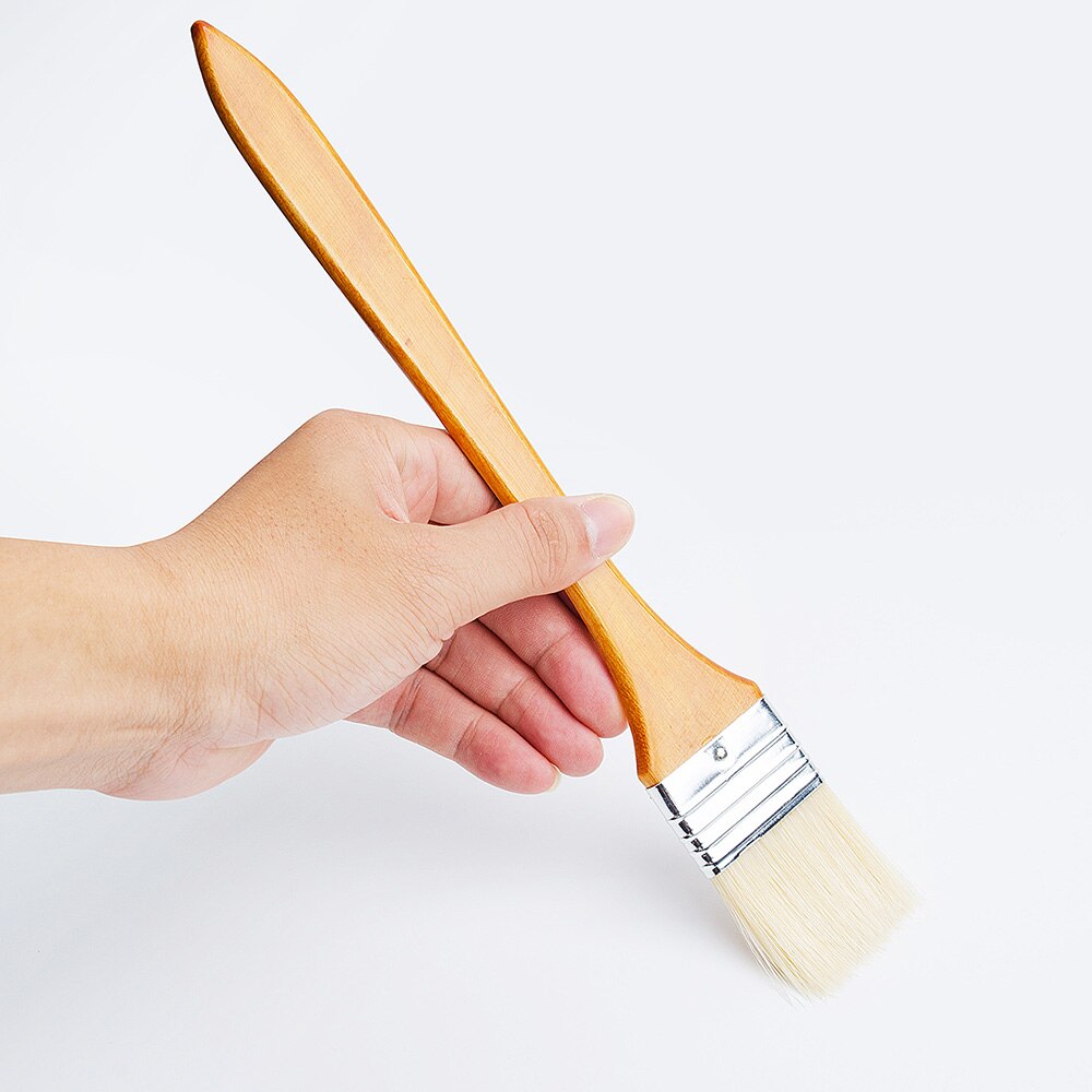 8 Pieces Large Flat Artist Bristle Paint brush Wash Brushes Set for Oil Watercolor Acrylic Paint