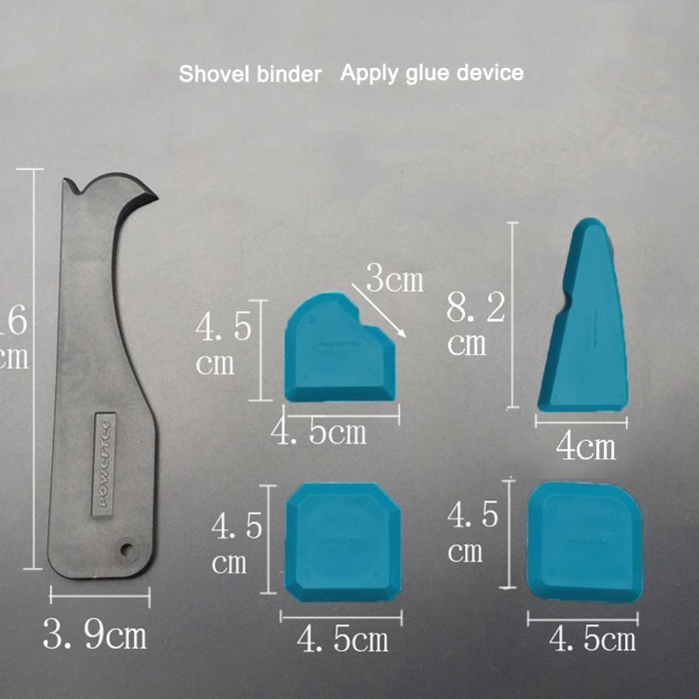 Caulking Tool Kit Joint Sealant Silicone Spreader Spatula Scraper Edge Grout Remover Scraper 4pc Blue/Red Hand Tools Combination