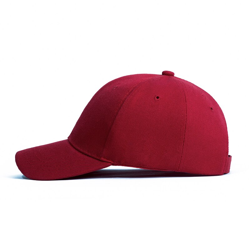 Truenjoy klassisk ensfarvet kvinders baseball cap mænd afslappet snapback hip hop cap hat udendørs sport hat unisex