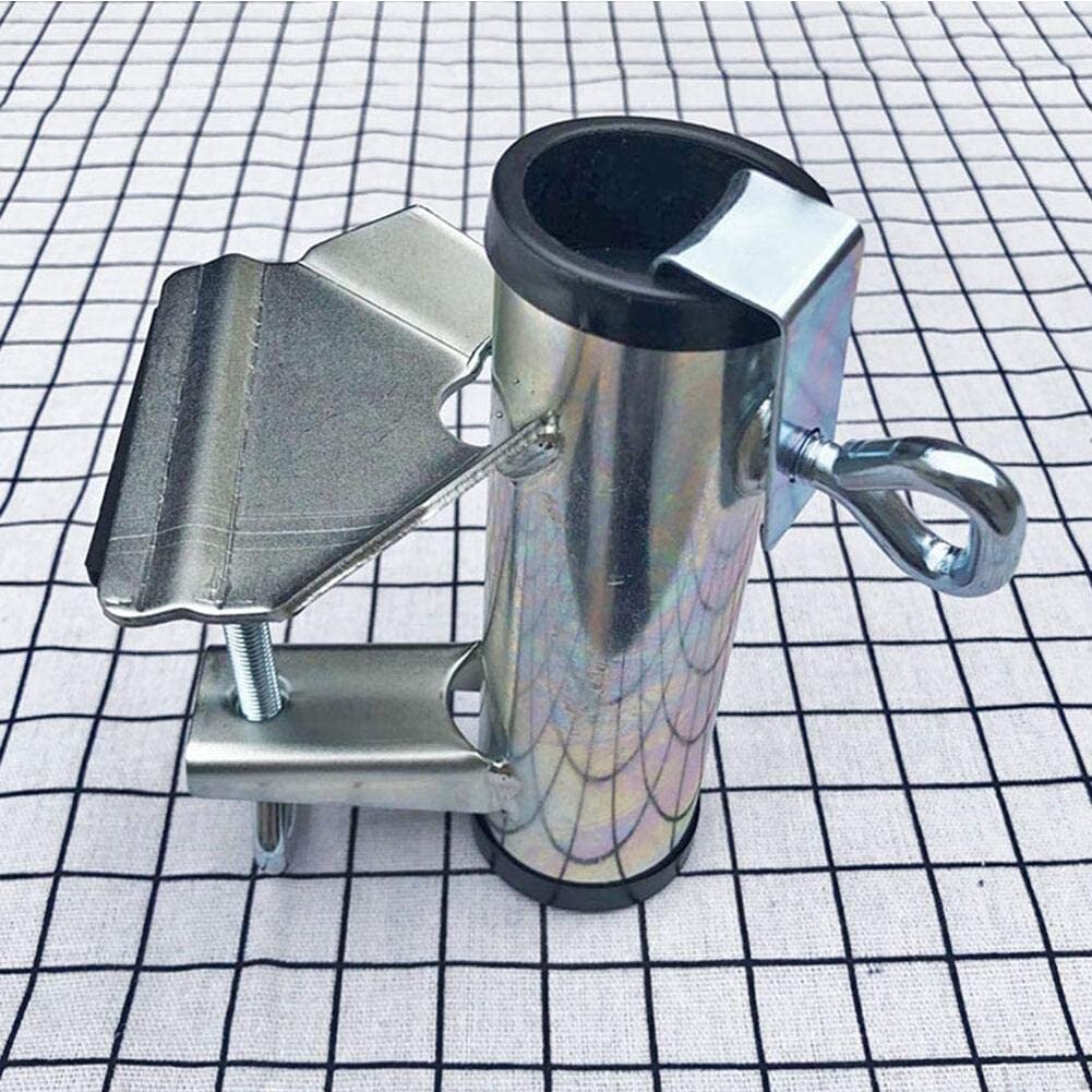 Galvaniseret udendørs terrasse montering strand fiskeri paraply holder klip beslag have gård fast parasol stativ stol klemme